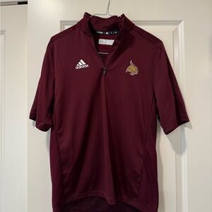 Adidas ‘climalite Maroon Texas State University Bobcats Quarter-Zip Small NWT